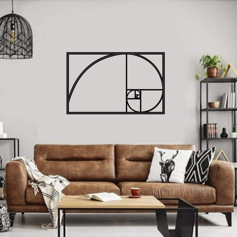 Espiral de Fibonacci sin pintar