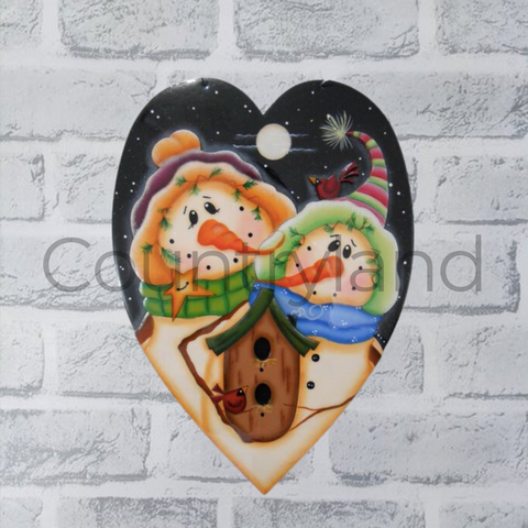 Hombres de nieve corazon
