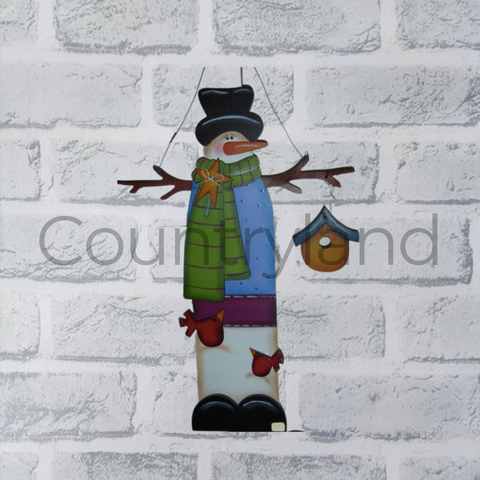 Hombre de nieve pajaro