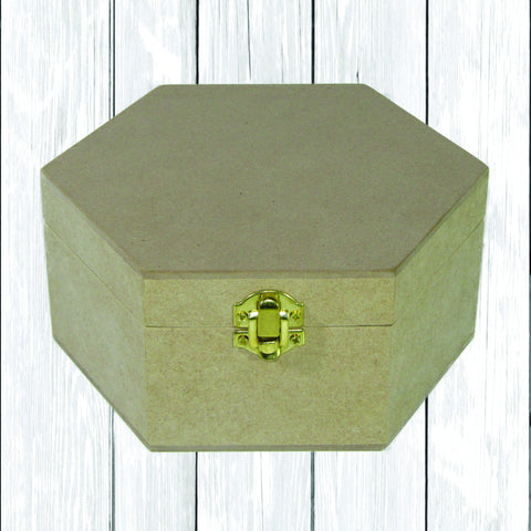 Caja hexagonal grande
