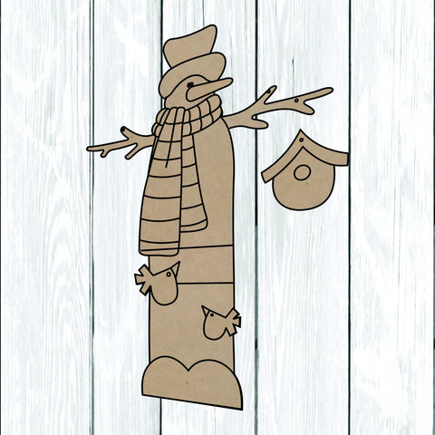 Hombre de nieve pajaro
